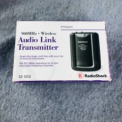 Radio Shack Microphone & FM Wireless Receiver 32-1250 & 32-1252 Audio Link & Mic