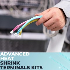 96 Pcs Heat Shrink Wire Connectors Kit- Electrical 96 PCS, Red, Yellow, Blue