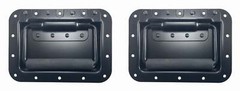 RELIABLE HARDWARE 0520BKX2 (2pk) Large Heavy Duty Black recessed handles 7″ X 5″