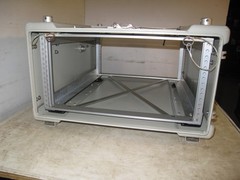 Rackmount 5U x24 Heavy Composite Fiber Plastic Rack 19″ Shock Mount Navy Gray