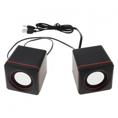 Mini USB Power Computer Speakers Stereo Full-Range 3.5mm Jack ,Fit PC Phpone