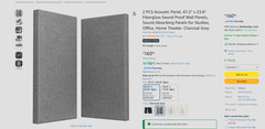 2 Pcs Acoustic Panel 47.2 X 23.6 Fiberglass Sound Proof Wall – Umiacoustics