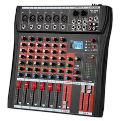 FULODE CT60 6-channel Professional mixer audio Bluetooth U disk 48V Phantom Powe