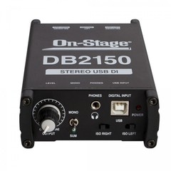 Passive USB DI Box Direct Input for USB Audio – On-Stage