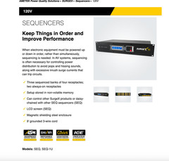 SurgeX Advanced Series Mode SEQ Surge Eliminator Power Conditioner NIB