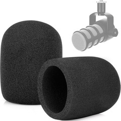 Windscreen for Rode Podmic, 2Pack Microphone Pop Filter Foam Cover Compatible wi
