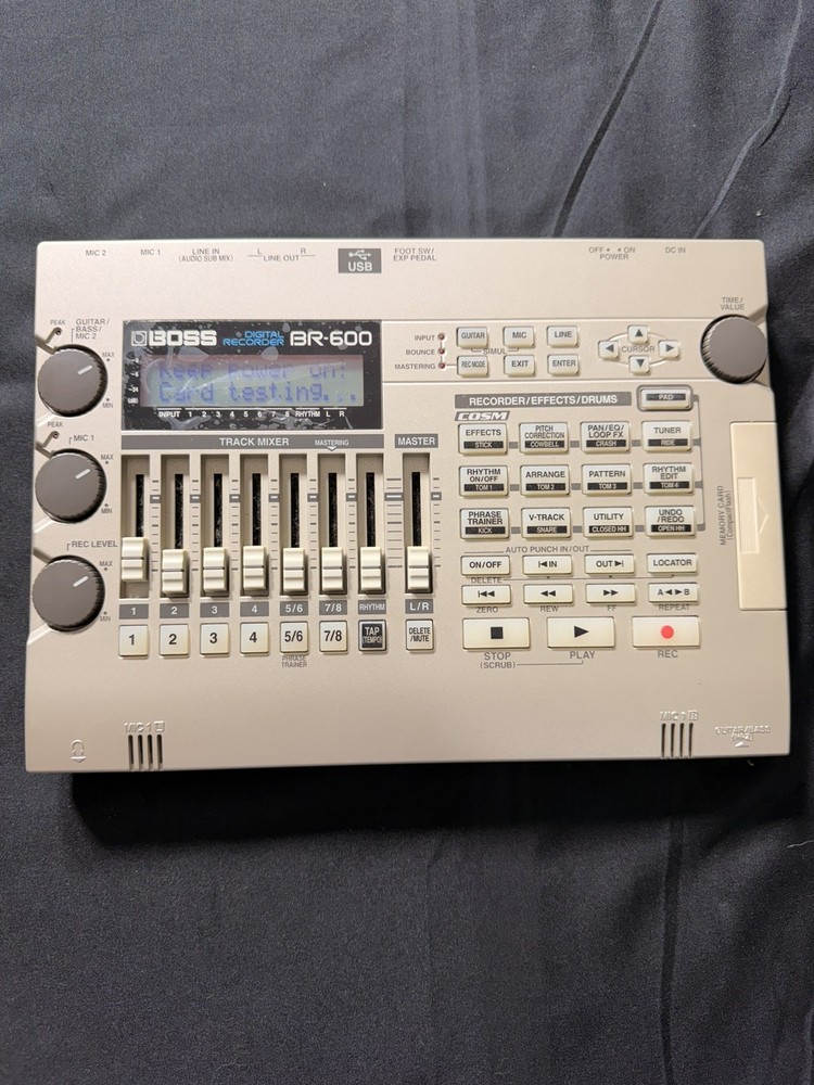 Boss BR-600 Portable Digital Recorder Manual, in working condition