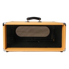 Sound Town Vintage 4U Amp Rack Case, 12.5″ Depth, Dust Cover,Orange (STVRC-4OR)