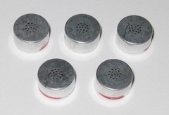 5 X Mini Electret Microphone – Non Directional Spy Microphone – 10 mm x 5 mm 6V
