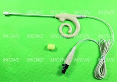 Snail ear Microphone For Shure Audio-Technica Sennheiser MiPro Detachable Wire