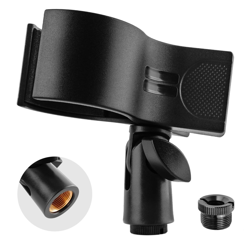Microphone Holder Large Mic Accessory Clip for Stands Fit for Most Condenser …