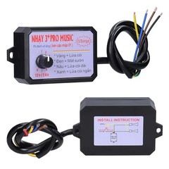 Car Horn Controller, 12-24V Adjustable Volume Levels Customizable 12 Sounds