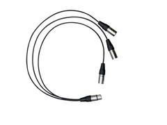 Premium 3 Way XLR Splitter Cable, Microphone Y Cable for Professional Audio R…