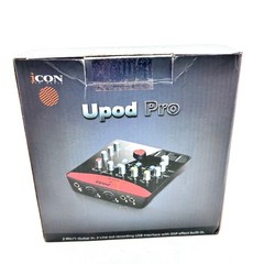 iCON 16-bit 48kHz USB Pro Audio UPod Pro with 2 mic Inputs and 1 Guitar Input