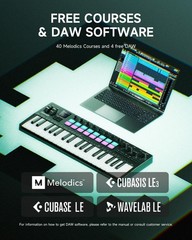 Donner STARRYKEY-37 PLAY MIDI Keyboard Controller, 37 Key Portable MIDI…