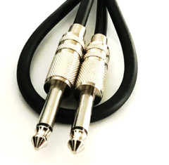 (2) Pro Audio 20ft 1/4 inch 6.35mm Patch Cable Cord Guitar Bass Pedal Lead Wires