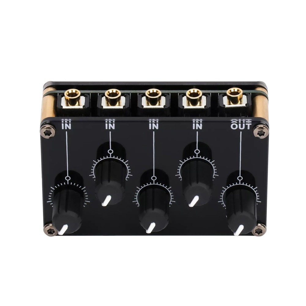 Portable Stereo Audio Mixer easily connect to portable recording devices