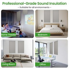2 Acoustic Sound Absorbing Panels 48″X24″x 0.98”