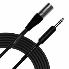 Castline Silver XLR Male to 1/4″ TRS Patch Cable Mogami 2582
