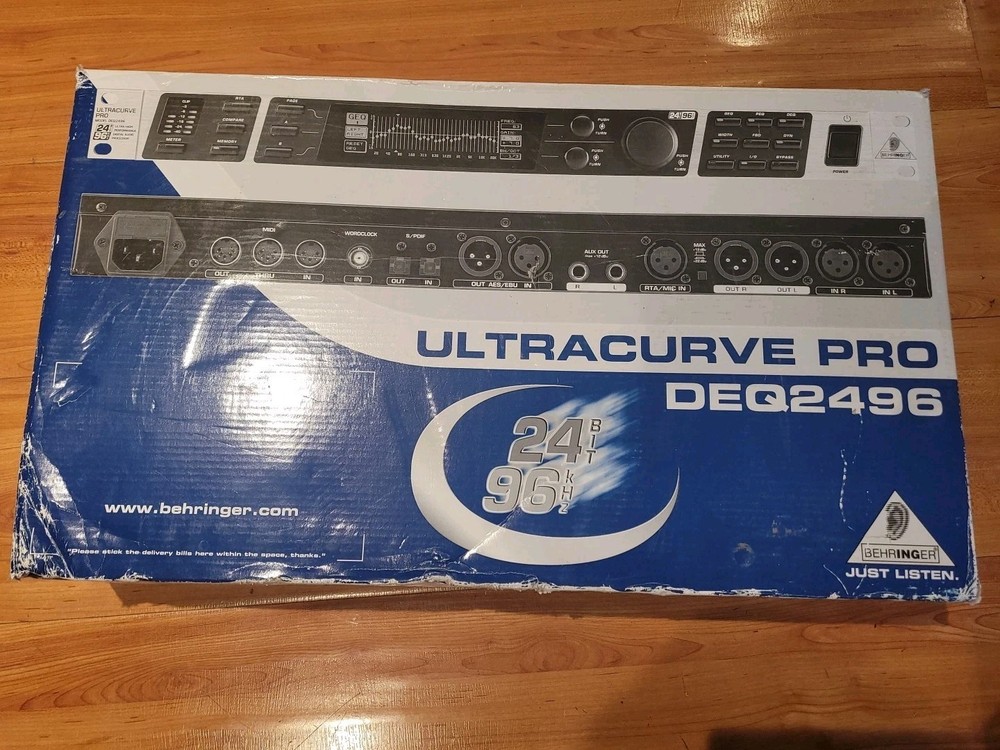 Behringer Ultracurve Pro DEQ2496 Digital Equalizer Analyzer Rack Unit