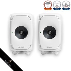 Genelec 8331A SAM Active Studio Monitor Speaker Pair white GLM Included 8331AW