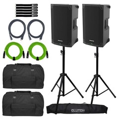 Mackie THUMP12v4 12″ Powered Loudspeaker 2-Pack with Stands & Bags