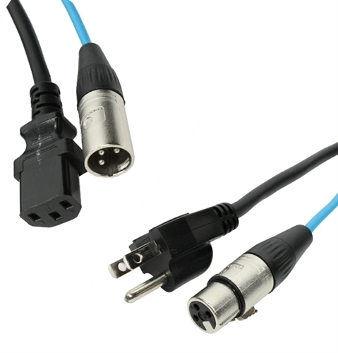 Elite Core PA50 50′ Powered Speaker Snake Extension Cable – XLR and 3 prong AC