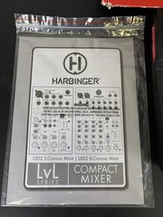 HARBINGER L802 LvL Series 8-Channel Compact Mixer with Manual Adaptor and Box