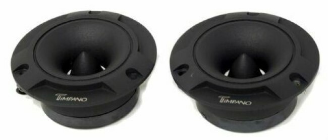 2 x Timpano TPT-ST2 4″ Super Loud Tweeters Black Titanium Bullet 240 Watts NEW!