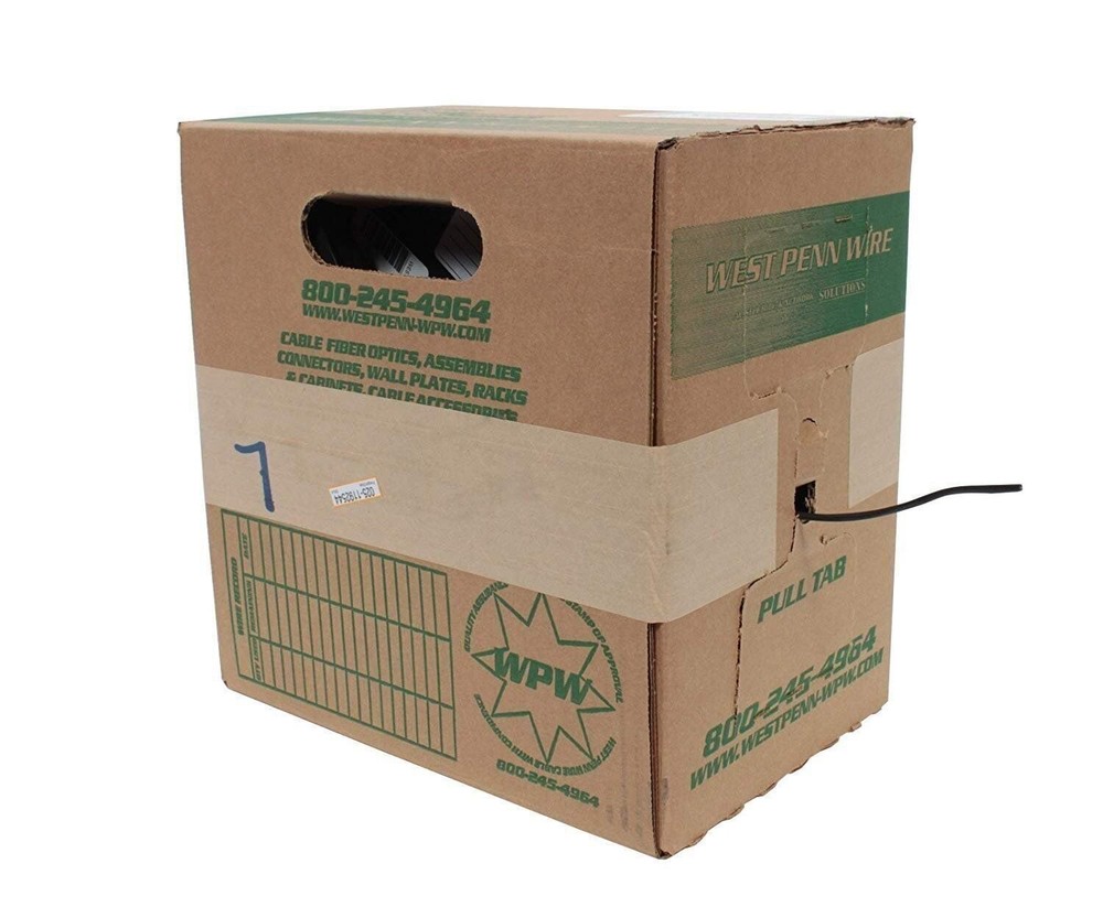 West Penn Wire 248BK1000 4 CONDUCTOR 12 GAUGE UNSHIELD PVC