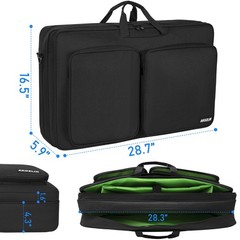 Multi-layer Controller Gig Bag Padded Mixer Carry Case Fits for Pioneer RX/NI…