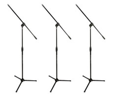 Ultimate Support MC-40B 3-Pack Pro Microphone Boom Tripod Mic Stand PROAUDIOSTAR