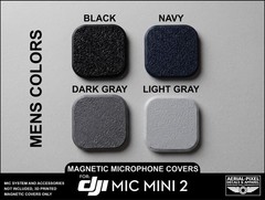 DJI Mic Mini 2 Magnetic Cover Plates with No Logo – 7 Colors
