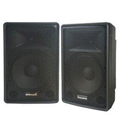 Pair STARAUDIO PA Audio Speaker Powered Karaoke Bluetooth DJ Speakers US Seller