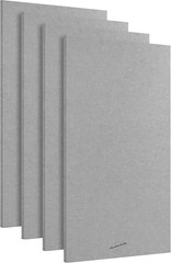 Large Mid Grey Acoustic Panels – 4 Pack Room Kit (46″ x 23″)