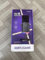 Working Product Ligame Fifine Black Game Rgb Am8T Dynamic Microphone Podcast Str