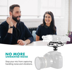 SMM5-B Universal Microphone and Portable Recorder Shock Mount – Fits the Zoom H1