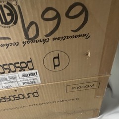 PasoSound P30BGM Integrated Amplifier 30W Class AB 1-Channel Black Euroblock FM