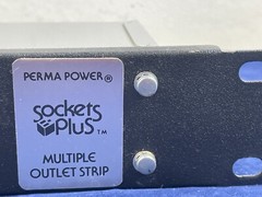 Rack Mount Perma Power Sockets Plus Multiple Outlet Strip J24B0B 6 Outlet