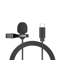 Lavalier USB/3.5mm/Type-C Mini Microphone with Clip for PC and Smartphone