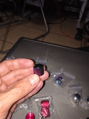 16 Akai MPC QLink knobs q link touch sensitive METAL .. Red Green/Purple Chrome