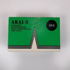 Vintage Akai DM-13 Dynamic Microphone Non Directional W/Original Box
