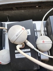 Audix M3 Tri-Element Hanging Ceiling Microphone w/ Ouptput Box WHITE 2 Units Lot