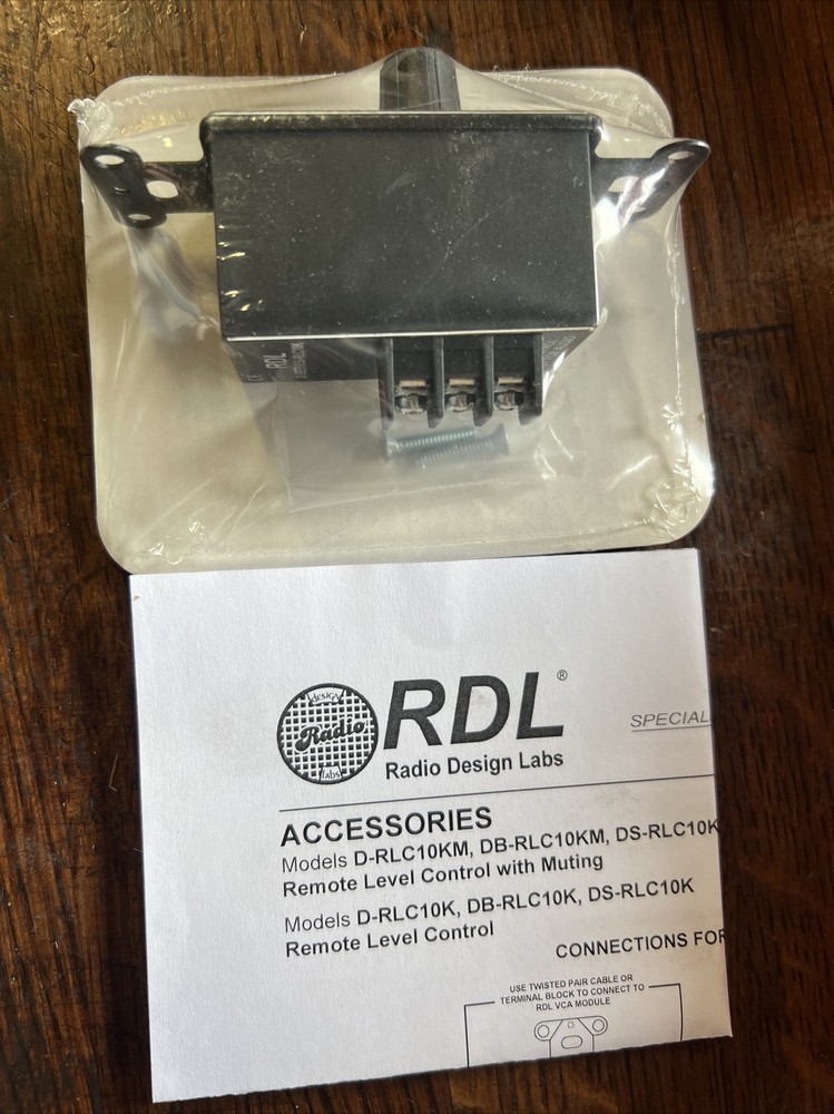 RDL RLC10K Remote Level Control (for RDL VCA Modules) Brand New Factory Sealed.
