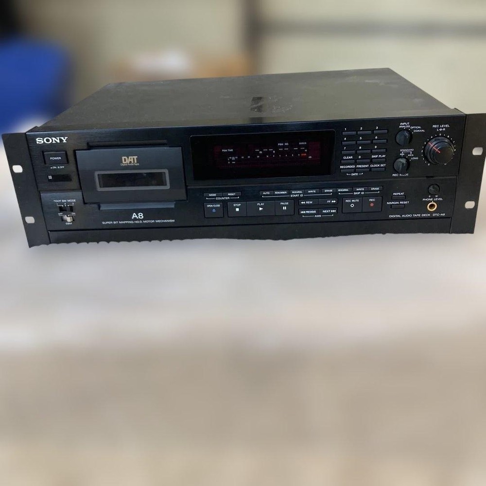 SONY DTC-A8 DAT Deck Audio Recorder Black Used