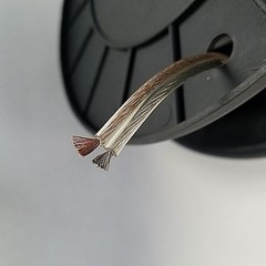 Audio2000’S ADC2828 50-feet 18-Gauge 2-Conductor Clear Speaker Cable-N,O