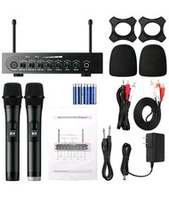 PROZOR UHF Wireless Microphone with Volume Treble Bass Echo Control, Wireless…