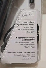Singing Machine Unidirectional Dynamic Wired Microphone SMM205 Brand New Sealed