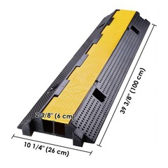 YesSources Cable Ramp Protector 1/2/3 Channel Wire Ramp Driveway Hose Cover