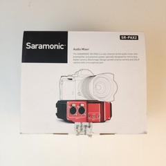 Saramonic SR-PAX2 2 Channel Audio Mixer Preamplifier Phantom Power DSLR Camera